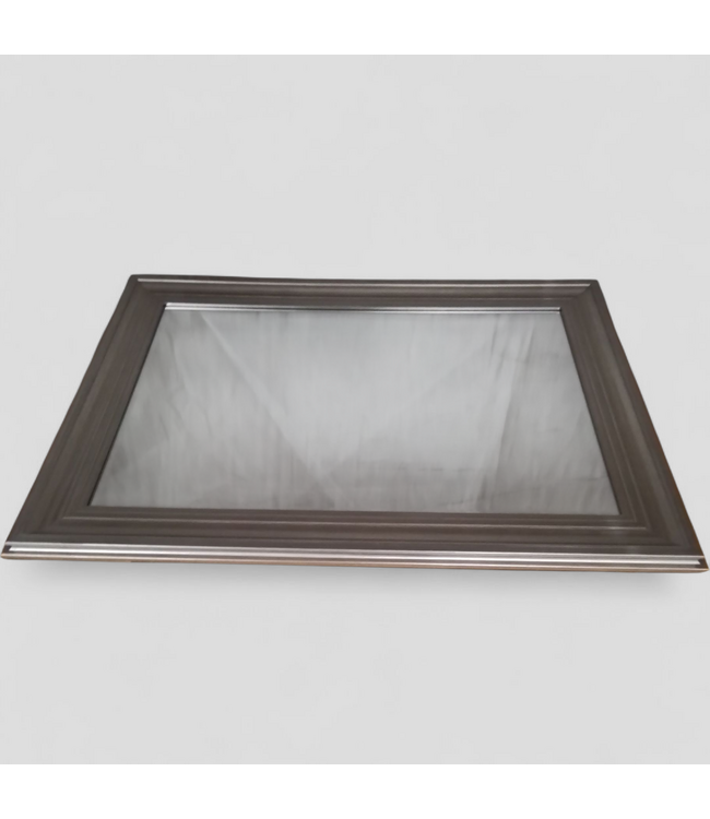 48857 allen + roth Silver Beveled Wall Mirror 31"W x 41"H