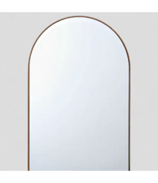 48858 Origin 21 Warm Walnut Polished Wall Mirror 24"W x 36"H
