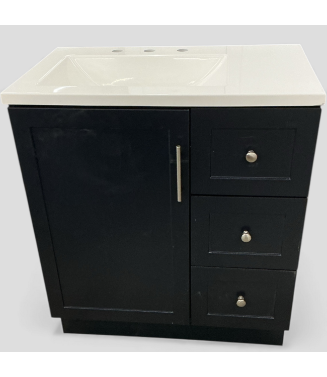 48863 Project Source Davies 30" Bathroom Vanity With Top