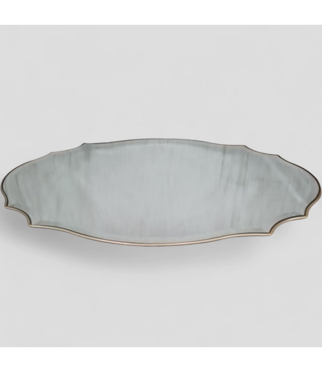 48851 allen + roth Oval Gold Beveled Wall Mirror 22"W x 34"H