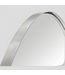 48881 Tehome Javell Framed Oval Brushed Nickel Mirror