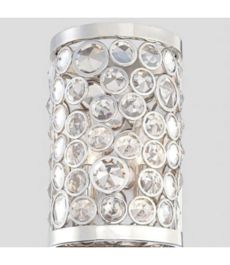 48886 Magique 2-Light Polished Nickel Wall Sconce