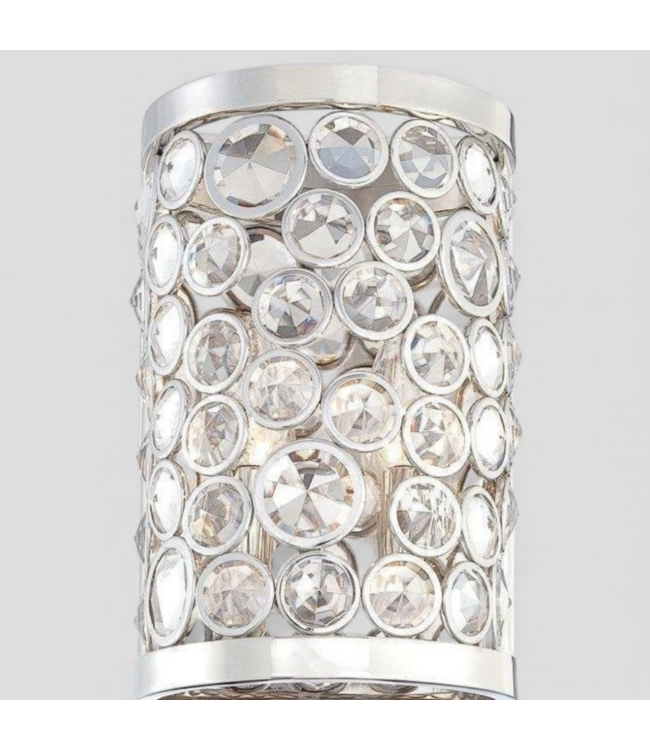 48886 Magique 2-Light Polished Nickel Wall Sconce