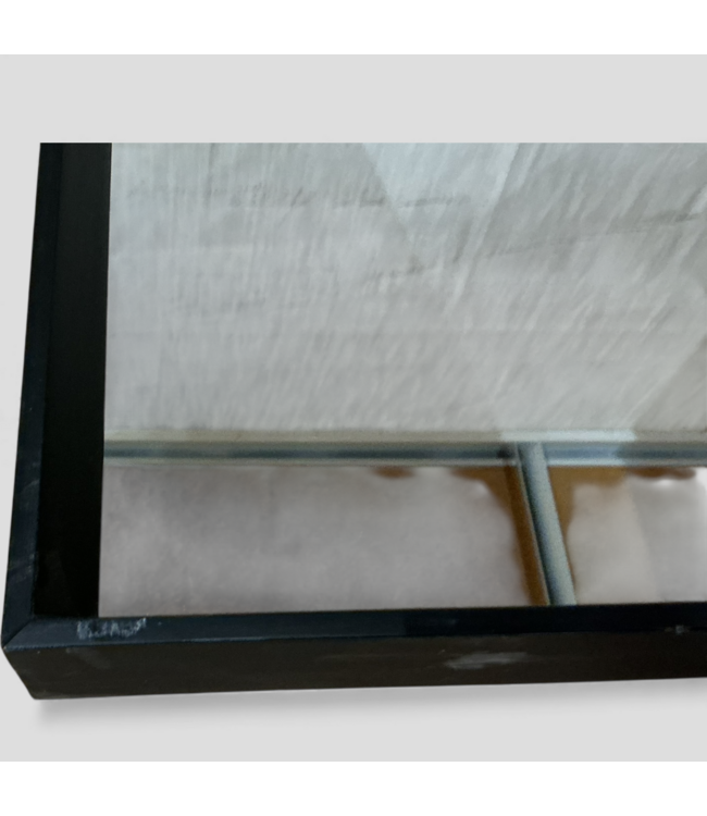 48890 Rectangular Framed Black Wall Mirror