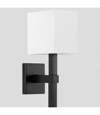 48897 Progress Lighting Matte Black 1 -Light Wall Sconce