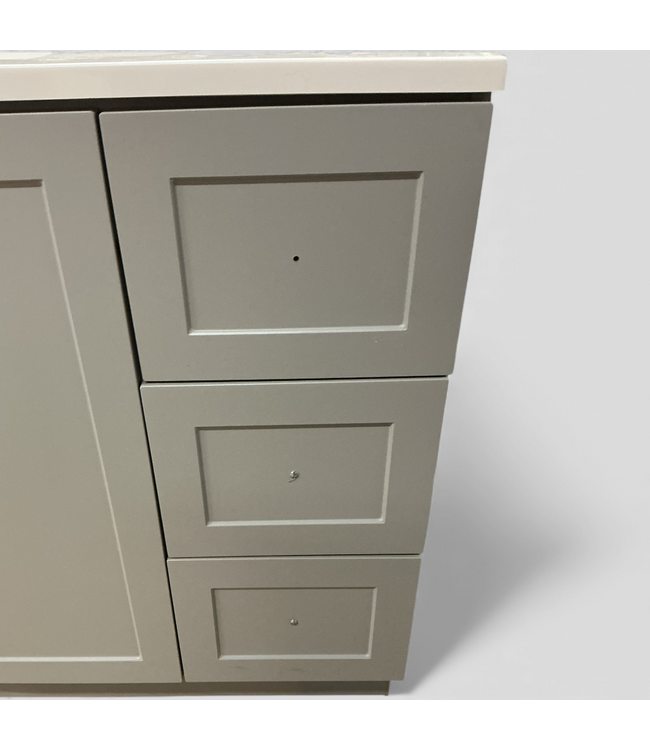 48892 Project Source Davies Grey Bathroom Vanity 36"
