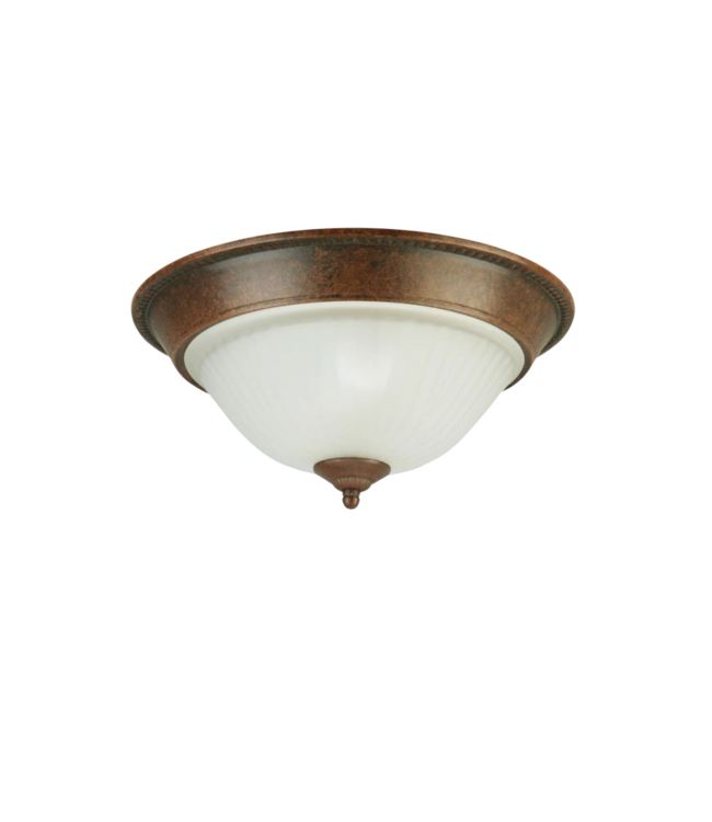 48900 allen + roth 2 -Light Antique Brown Flush Mount Light