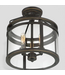 48903 Quoizel Norfolk 3-Light Bronze Semi-Flush Mount