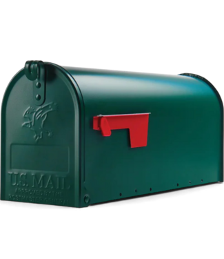 48905 Architectural Elite Green Metal Mailbox