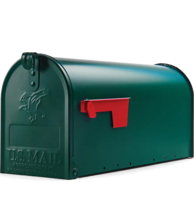 48905 Architectural Elite Green Metal Mailbox