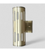48915 2 -Light 11.75-in H Gold Hardwired Outdoor Wall Light