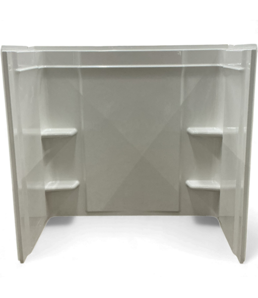 48917 Glossy White 3-pc Shower Wall Surround