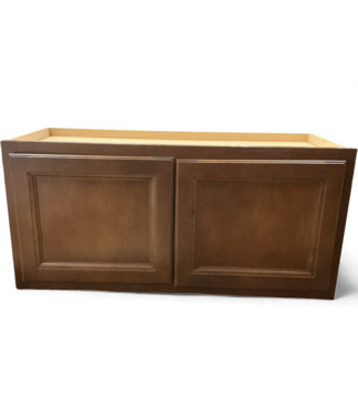 48920 Saddle Brown Upper Wall Cabinet 30"W x 14"H