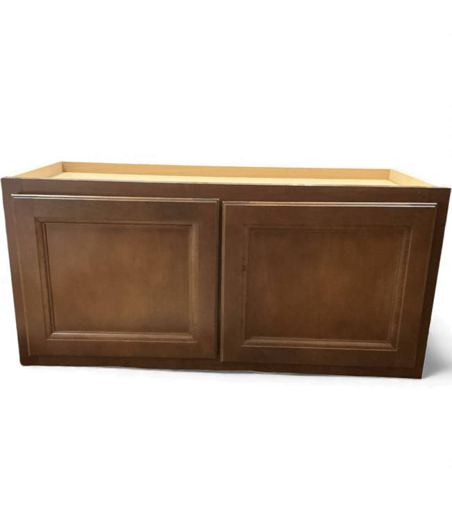 48920 Saddle Brown Upper Wall Cabinet 30"W x 14"H