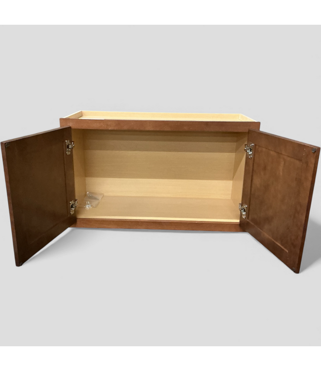 48921 Saddle Brown Upper Wall Cabinet 30"W x 18"H