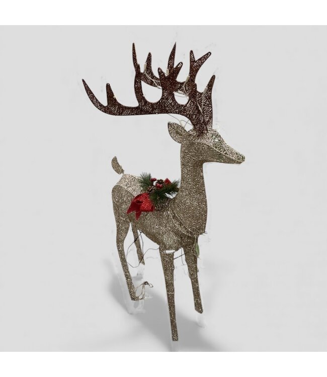 48923 Holiday Living Christmas Deer Decoration