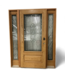 48924 Oak 3/4-Lite Exterior Door with Sidelights 64" x 81.5"