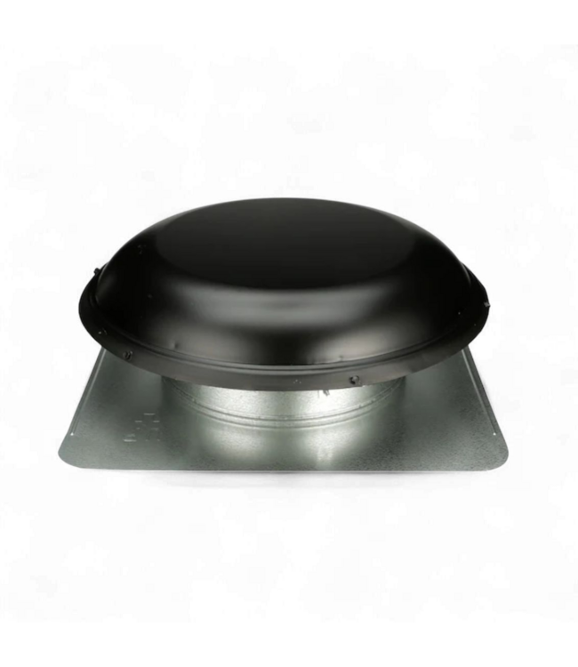 48925 Air Vent Black Galvanized steel Round Roof Louver