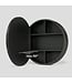 48927 Keonjinn Black Round Medicine Cabinet 28"