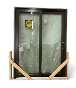 48929 Pella Dark Brown Sliding Patio Door 59.25"W x 79.5"H