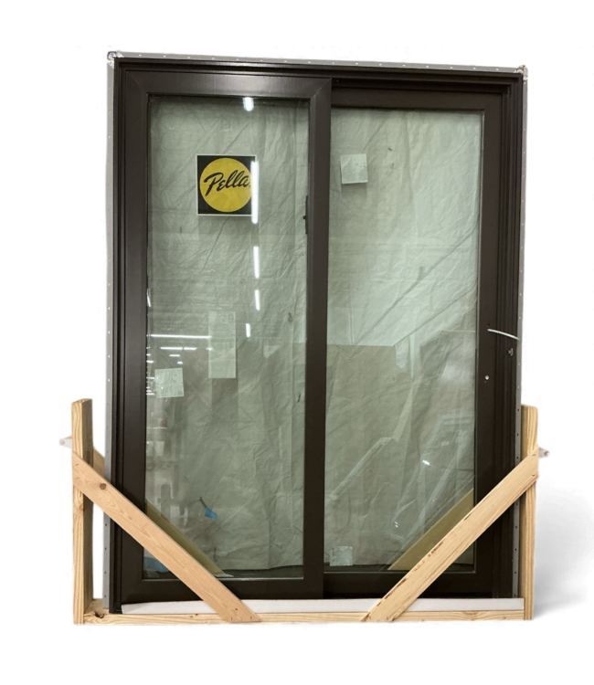 48929 Pella Dark Brown Sliding Patio Door 59.25"W x 79.5"H