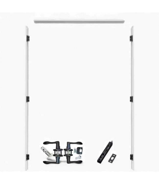 48932 Ark Design 3-Piece Knock Down French Door Frame 72" x 80"