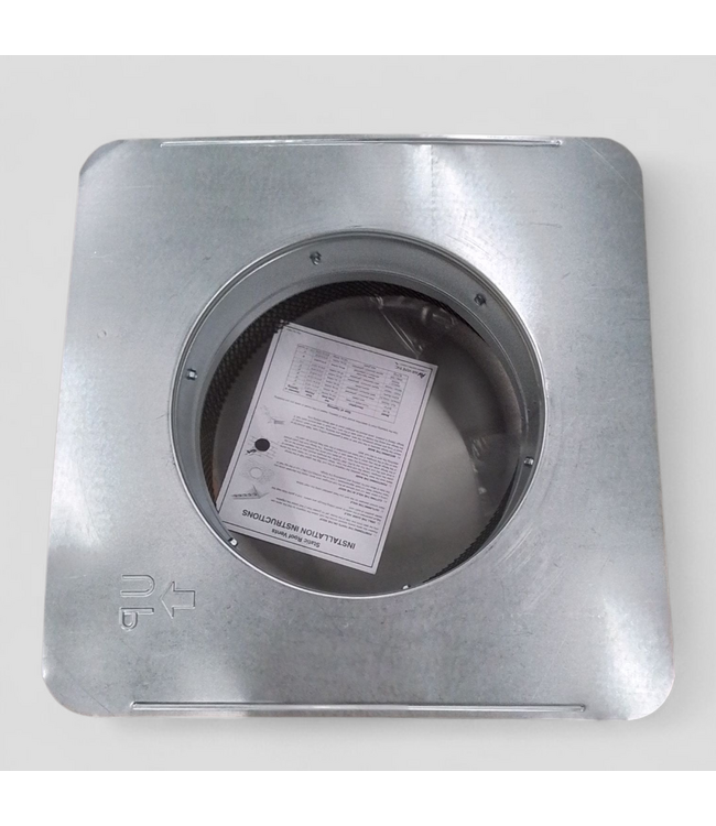 48925 Air Vent Black Galvanized steel Round Roof Louver