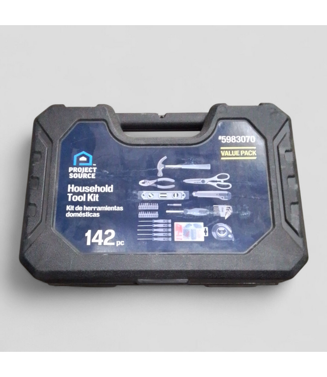 48933 Project Source 142 -Piece Tool Set with Folding Case