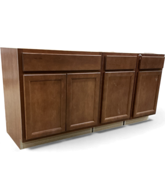 48819 Saddle Bathroom Vanity & 2 Base Cabinet Set of 3