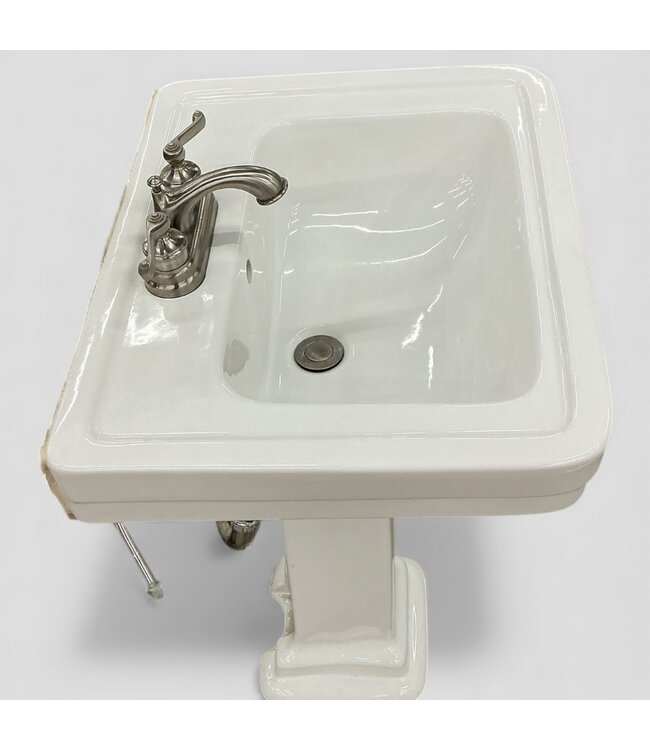 48938 Classic White Pedestal Sink