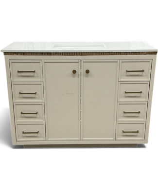 48963 Steinfeld Linen Bathroom Vanity w/Stone Top 48"