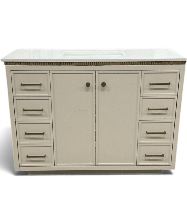 48963 Steinfeld Linen Bathroom Vanity w/Stone Top 48"