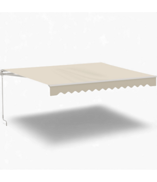 48945 Aleko Caribbean Manual Retractable Patio Awning 12' x 10'