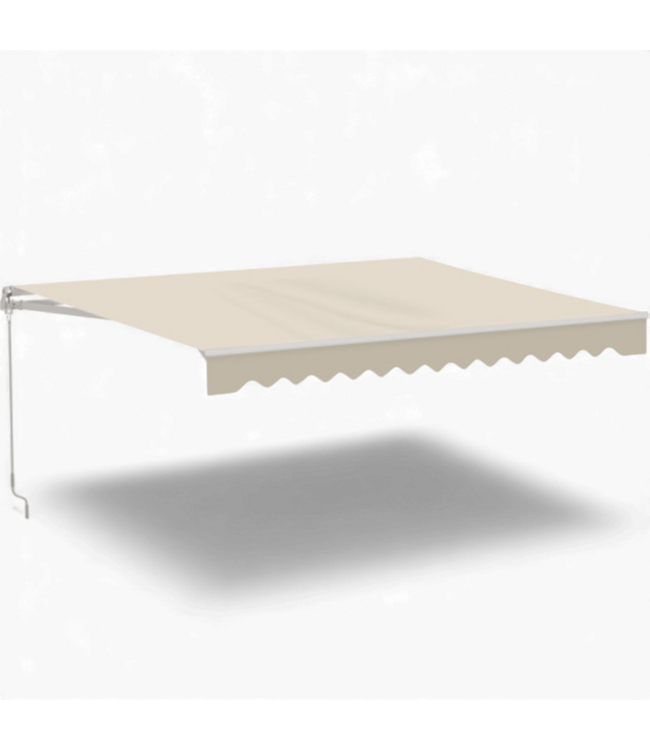 48945 Aleko Caribbean Manual Retractable Patio Awning 12' x 10'