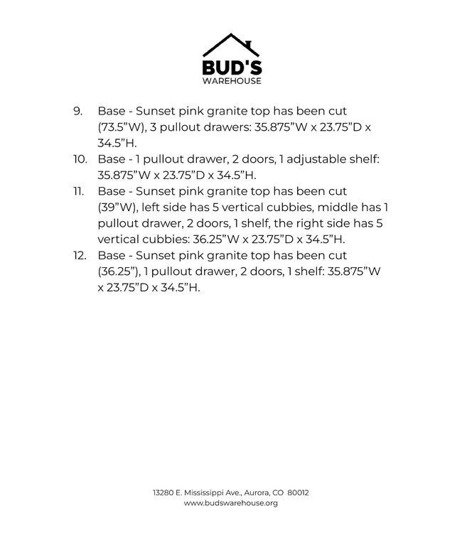 48982 Thomasville Natural Pine Cabinet Set of 12pcs