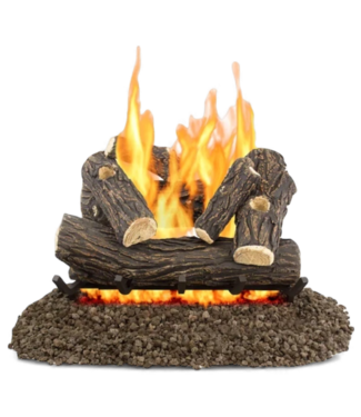 48977 Allen + Roth 24" Natural Gas Vented Fireplace Logs