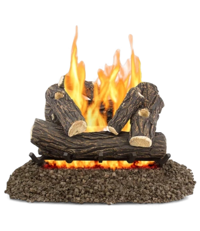 48977 Allen + Roth 24" Natural Gas Vented Fireplace Logs