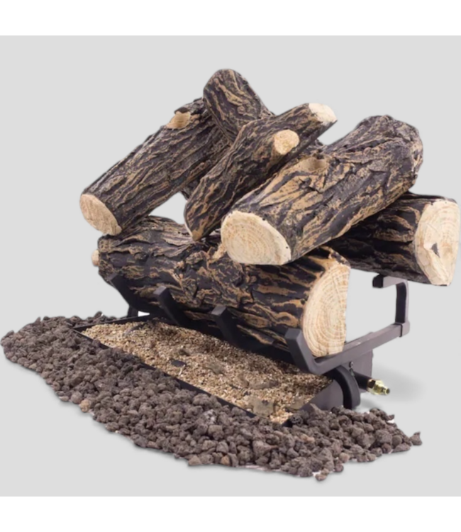 48977 Allen + Roth 24" Natural Gas Vented Fireplace Logs