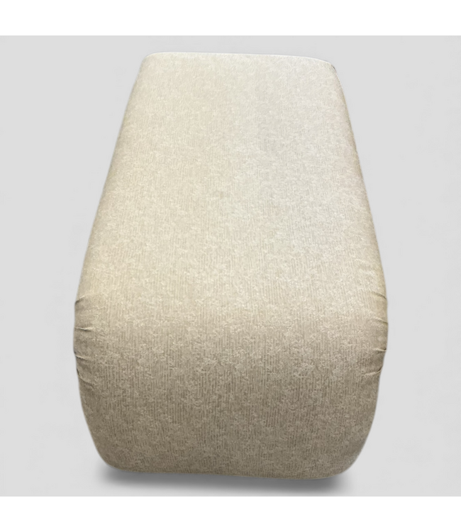 48979 Vintage Upholstered Pale Gold Waterfall Bench