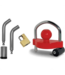 48984 bROK Anti Towing Lock Kit Universal Coupler Lock