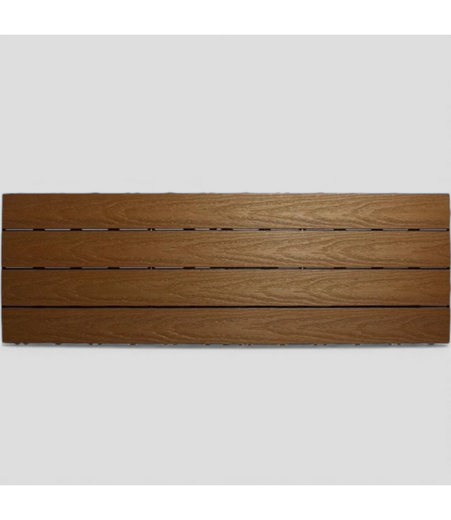 49003 NewTechWood Peruvian Teak Composite Deck Tile 5 Pack
