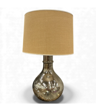 49004  Oatmeal And Gold Table Lamp