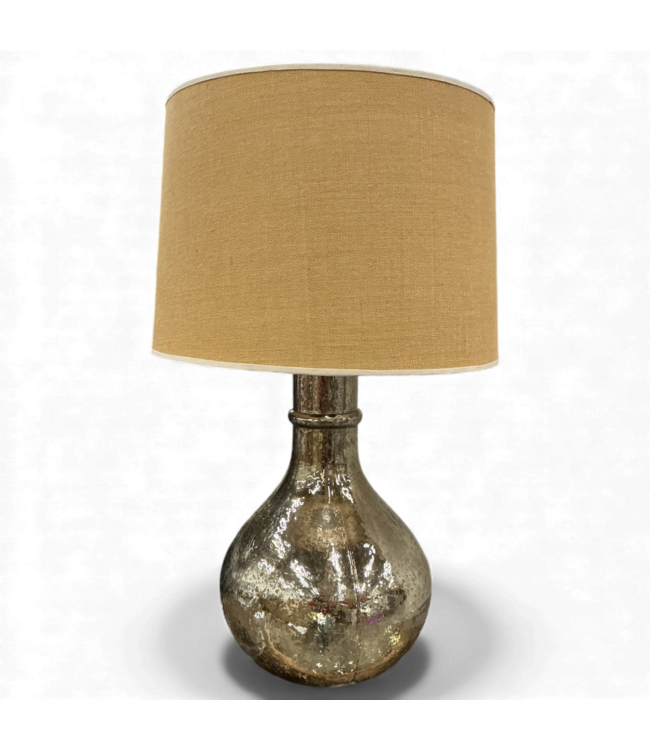 49004  Oatmeal And Gold Table Lamp