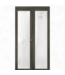 49010  Reliabilt 36" x 80" Frosted Glass Closet Bifold Doors