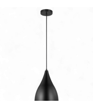49011 Oden 1 -Light Midnight Black Hanging Pendant Light