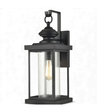 49016 Minersville 1-Light Black Outdoor Wall Lantern