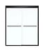 49027 Maax Aura Black Semi-Frameless Shower Door 55" x 71"