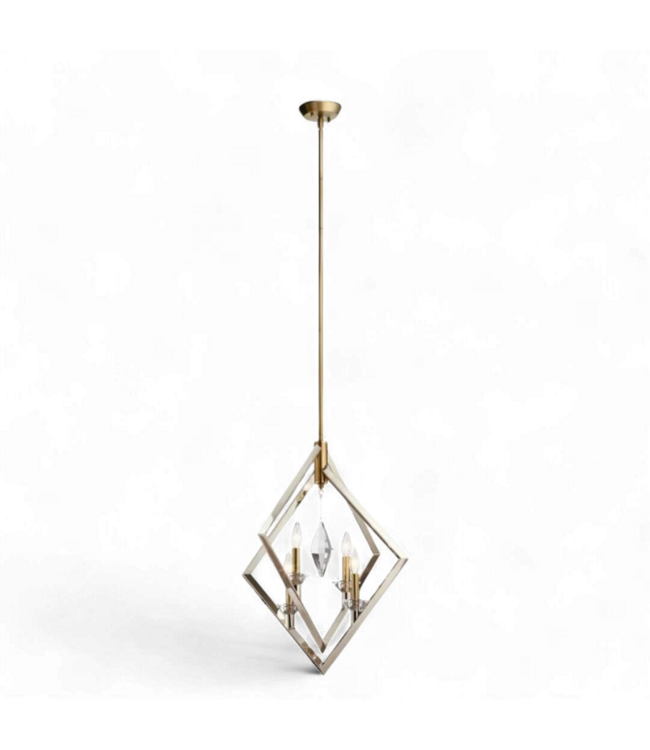 49031 Kichler Layan 4 Light Pendant Polished Nickel