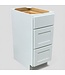 49032 Reliabilt Luxor White Drawer Base Cabinet 15"W