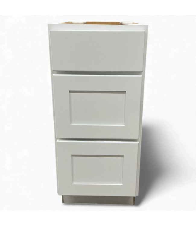 49032 Reliabilt Luxor White Drawer Base Cabinet 15"W
